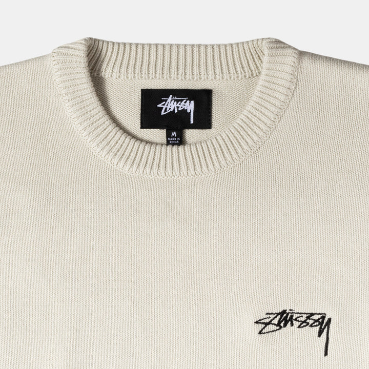 CARE LABEL SWEATER / STUSSY / NATURAL