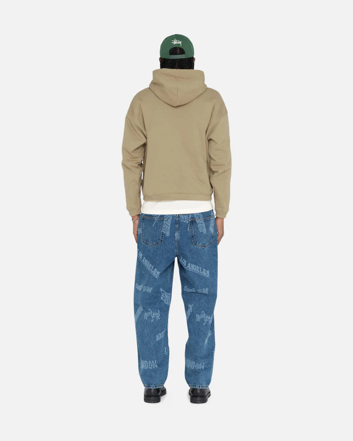 RELAXED OVERSIZED HOODIE STUSSY KHAKI Spoon Clothes