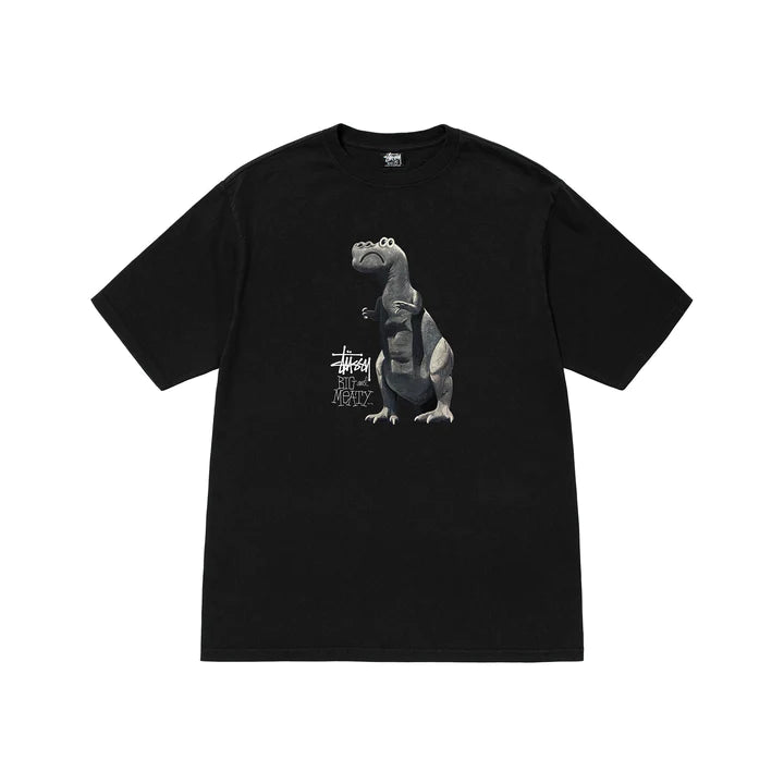 BIG & MEATY PIGMENT DYED TEE / STUSSY / BLACK