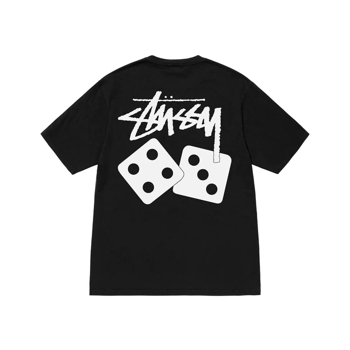 DICE PIGMENT DYED TEE / STUSSY / BLACK