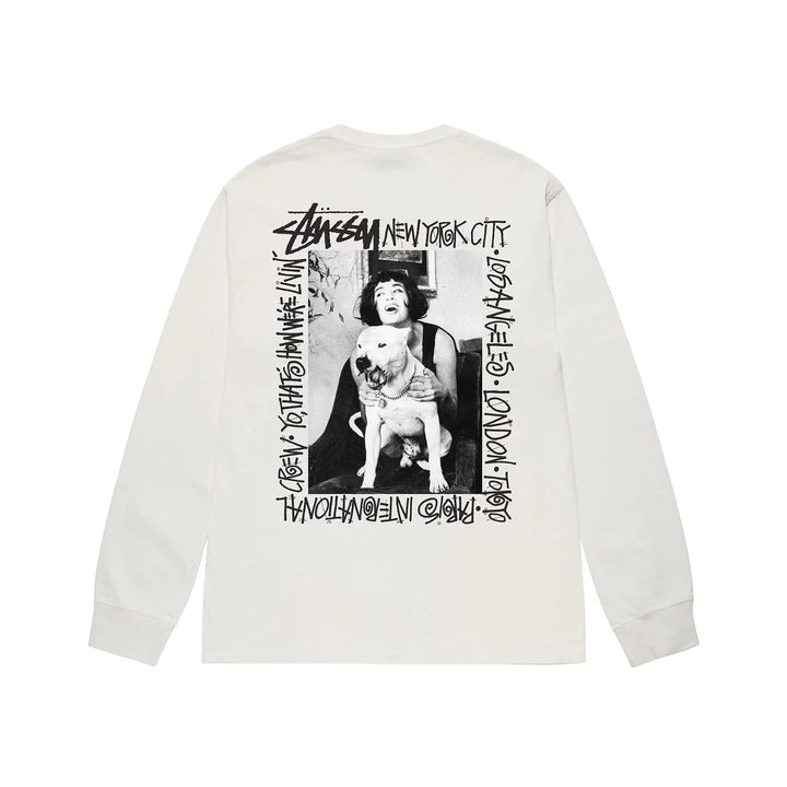 HOW WE&#39;RE LIVIN&#39; PIGMENT DYED LS / STUSSY