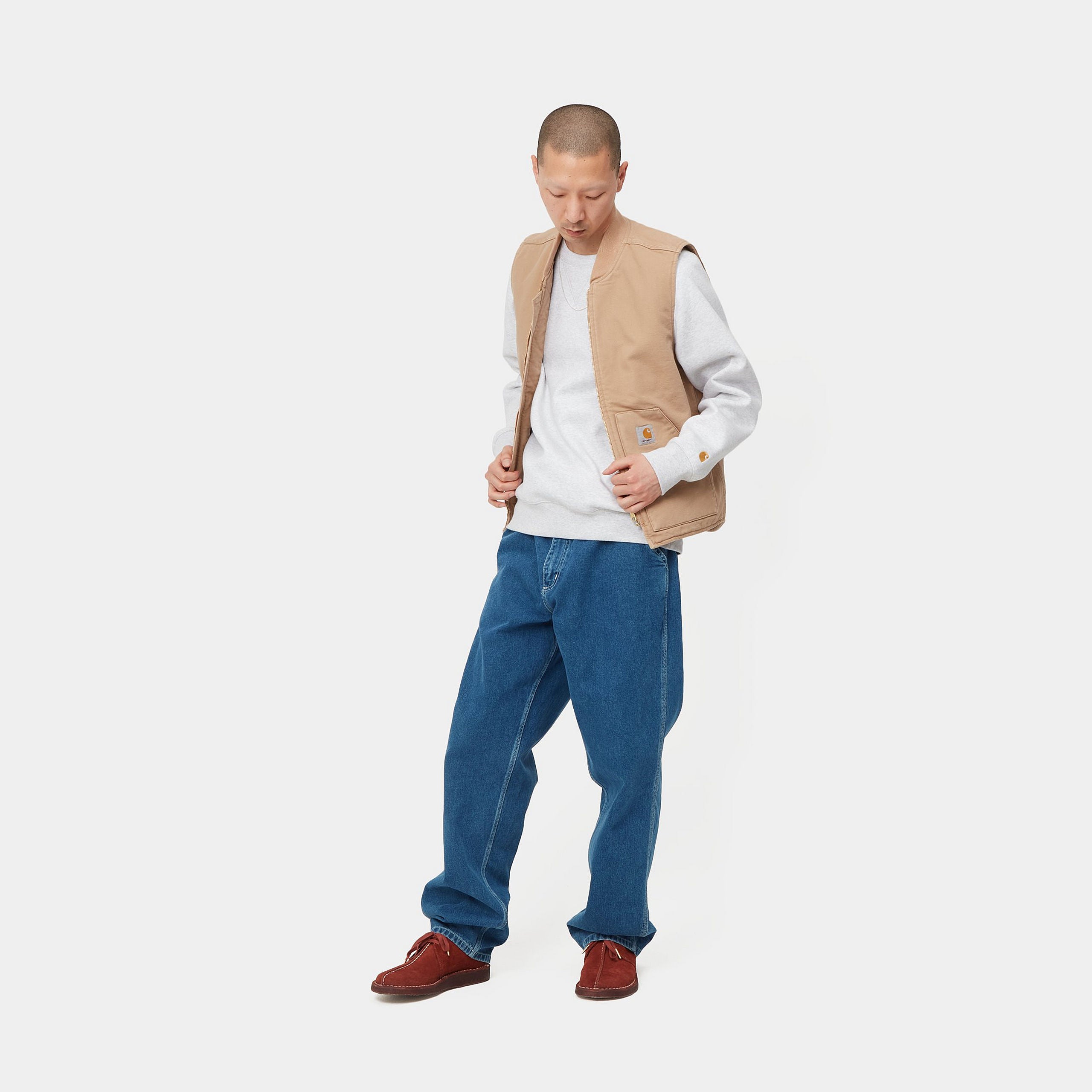 carhartt simple pant blue stone washed